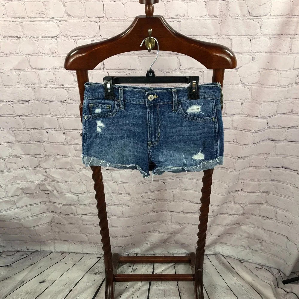 Hollister Denim shorts size 26 high rise short shorts